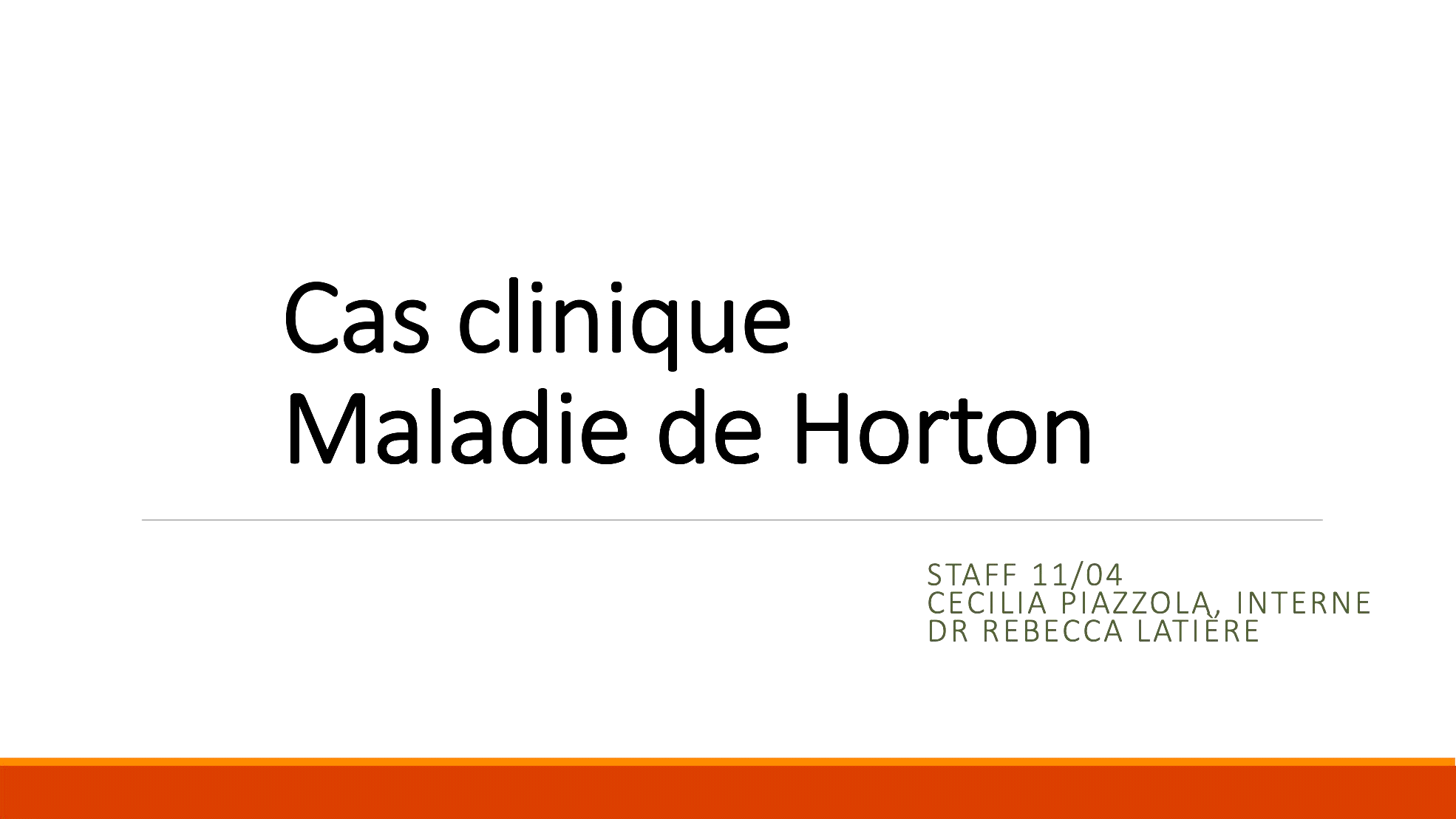 Maladie de Horton - Médecine Vasculaire - Marseille